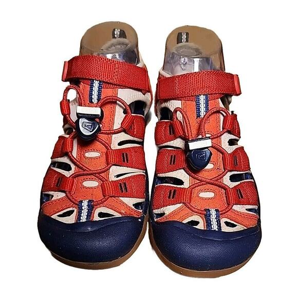 KEEN Kids Newport H2 Sport Sandals Sz 4 Red Womens 5.5 Bungee Waterproof LN! - Picture 2 of 7